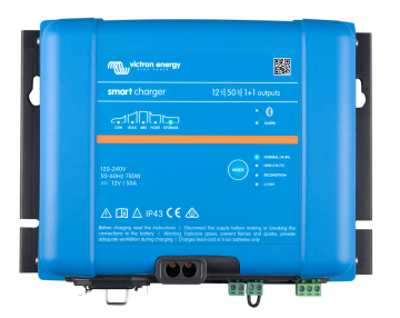Smart ip43 charger 12v 50a 120 240v 11 outputs top